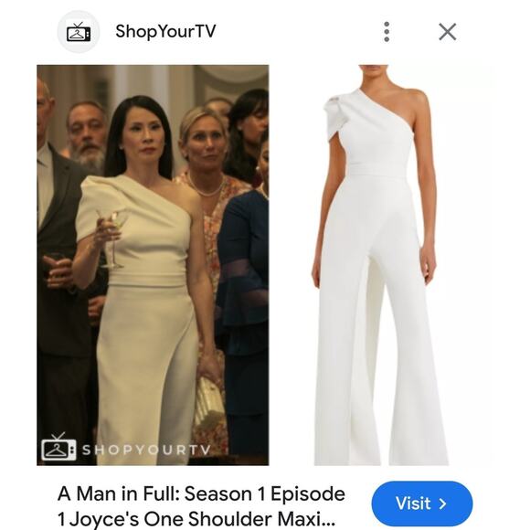 $1295 SAFIYAA Kora Ivory Single Shoulder Asymmetric Top Crepe Sz XS Bridal - Picture 4 of 16